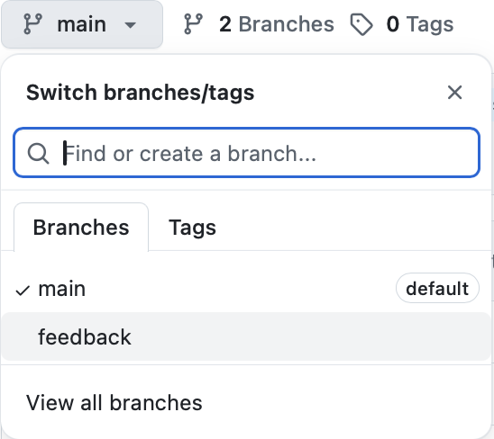 Branch button